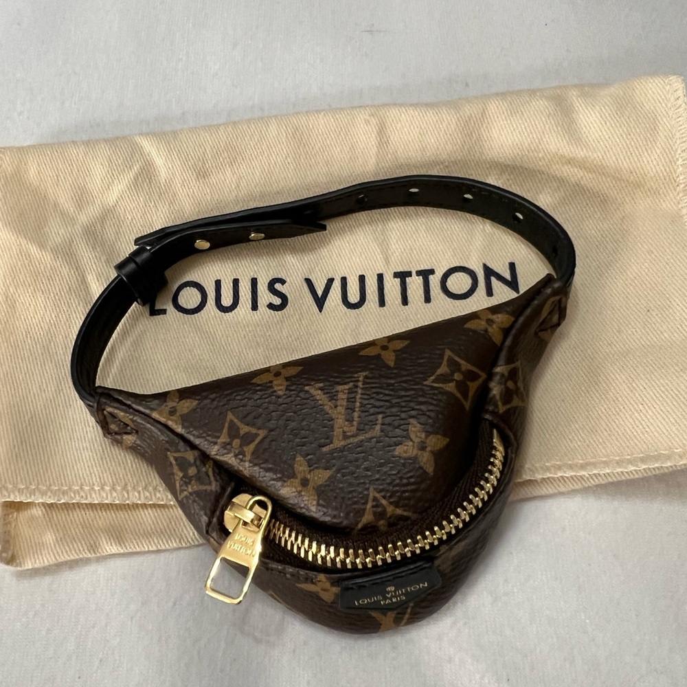 Louis Vuitton Monogram Canvas Brown & Gold Belt Bag